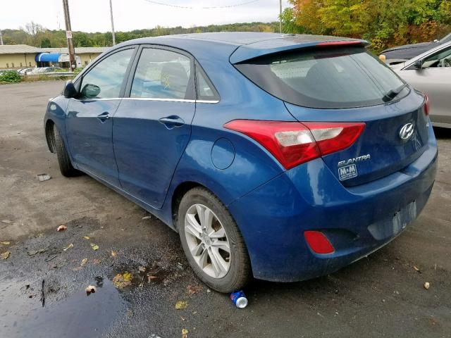 KMHD35LH4EU171451 - 2014 HYUNDAI ELANTRA GT BLUE photo 3