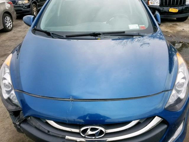 KMHD35LH4EU171451 - 2014 HYUNDAI ELANTRA GT BLUE photo 7