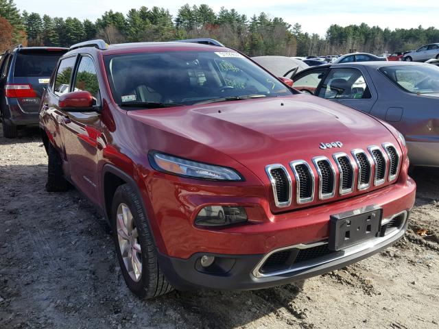 1C4PJMDS3EW187463 - 2014 JEEP CHEROKEE L RED photo 1