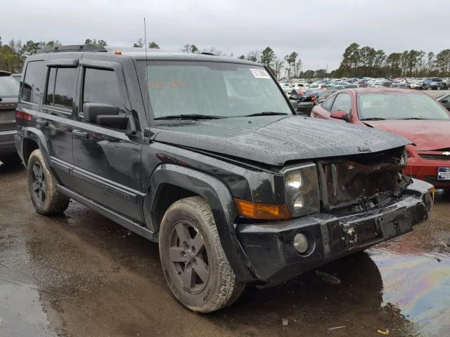 1J8HH48N36C175863 - 2006 JEEP COMMANDER BLACK photo 1