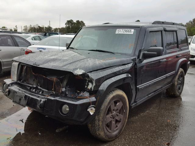 1J8HH48N36C175863 - 2006 JEEP COMMANDER BLACK photo 2