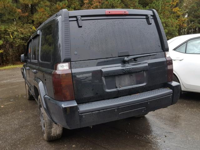 1J8HH48N36C175863 - 2006 JEEP COMMANDER BLACK photo 3
