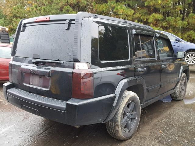 1J8HH48N36C175863 - 2006 JEEP COMMANDER BLACK photo 4