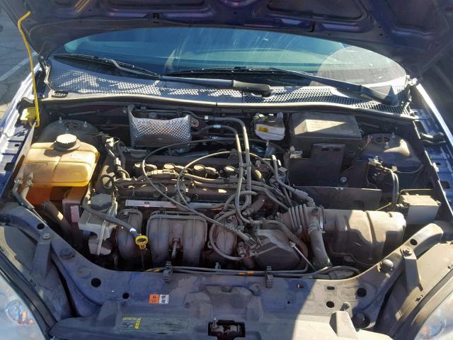 1FAFP31N86W175755 - 2006 FORD FOCUS ZX3 BLUE photo 7