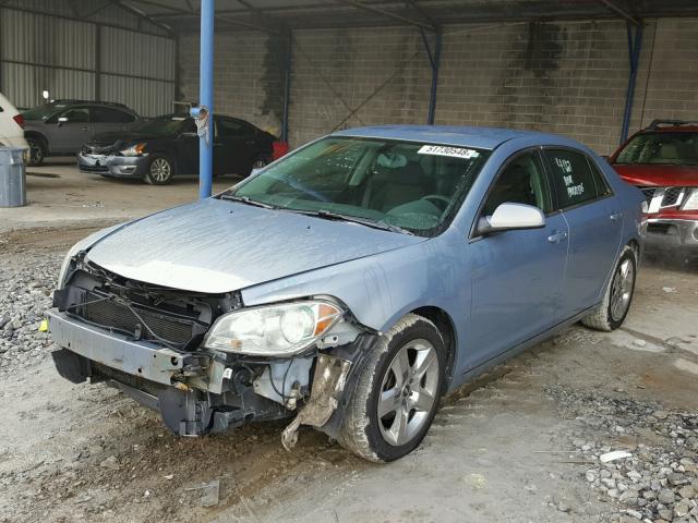 1G1ZH57B794182833 - 2009 CHEVROLET MALIBU 1LT BLUE photo 2