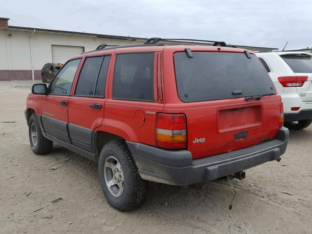 1J4GZ58S7VC712898 - 1997 JEEP GRAND CHER RED photo 3