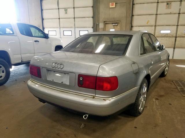 WAUBG74D3WN005275 - 1998 AUDI A8 QUATTRO SILVER photo 4