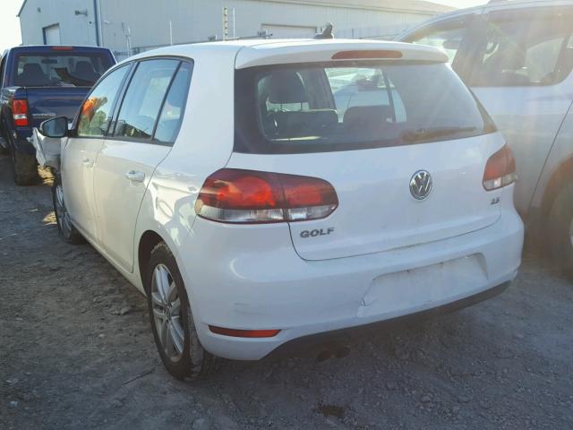 WVWCA9AJ9AW129939 - 2010 VOLKSWAGEN GOLF 白色 照片 3