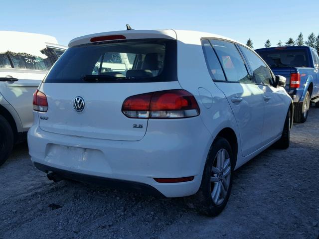 WVWCA9AJ9AW129939 - 2010 VOLKSWAGEN GOLF 白色 照片 4
