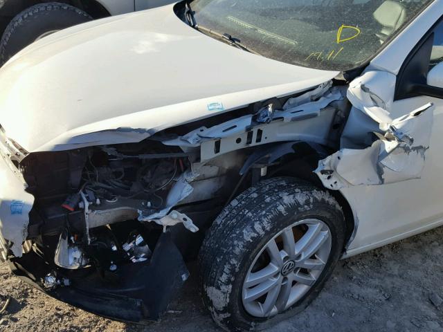 WVWCA9AJ9AW129939 - 2010 VOLKSWAGEN GOLF 白色 照片 9