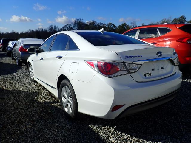 KMHEC4A41DA077591 - 2013 HYUNDAI SONATA HYB WHITE photo 3