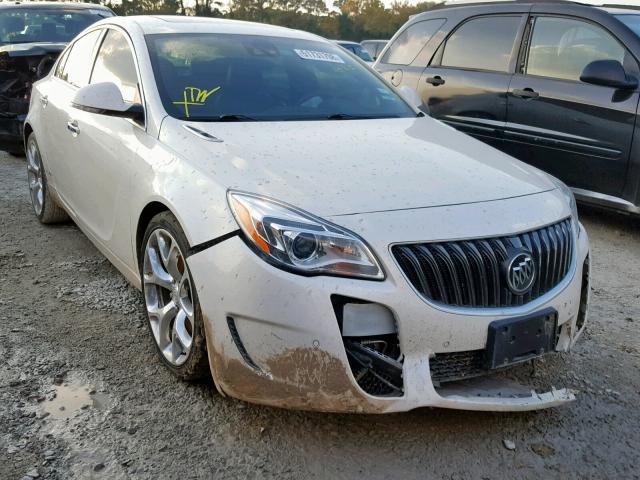 2G4GU5GX0E9214854 - 2014 BUICK REGAL GS WHITE photo 1