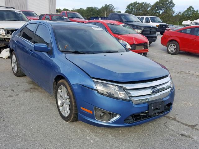 3FAHP0JG8AR235599 - 2010 FORD FUSION SEL BLUE photo 1