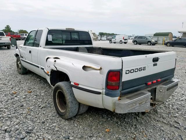 1B7MC3364XJ516439 - 1999 DODGE RAM 3500 WHITE photo 3