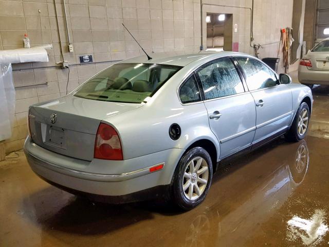 WVWPD63B14E287019 - 2004 VOLKSWAGEN PASSAT GLS BLUE photo 4