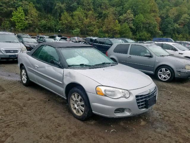 1C3EL75R26N182233 - 2006 CHRYSLER SEBRING GT SILVER photo 1