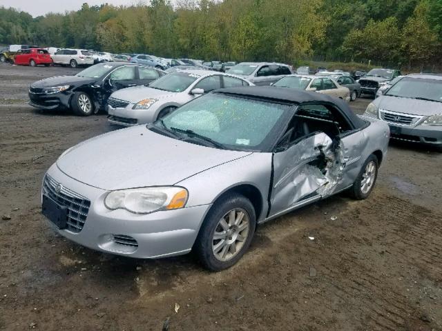 1C3EL75R26N182233 - 2006 CHRYSLER SEBRING GT SILVER photo 2