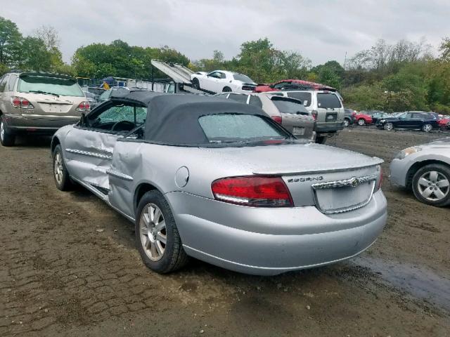 1C3EL75R26N182233 - 2006 CHRYSLER SEBRING GT SILVER photo 3