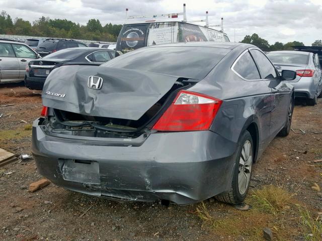 1HGCS12369A012747 - 2009 HONDA ACCORD LX CHARCOAL photo 4