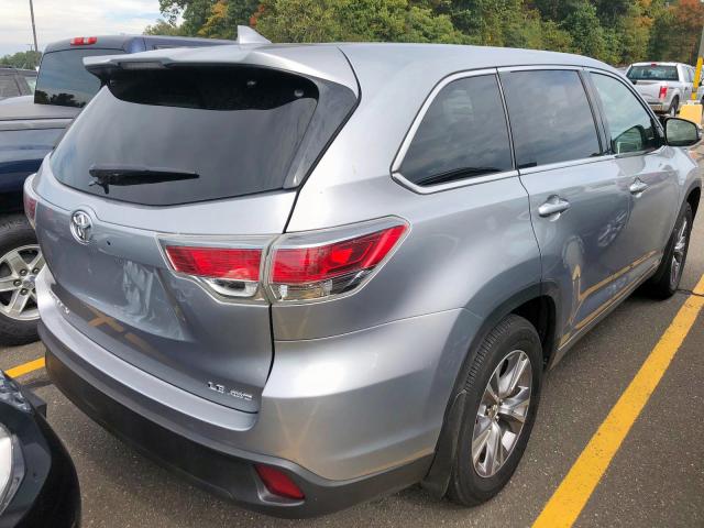 5TDBKRFHXES015145 - 2014 TOYOTA HIGHLANDER SILVER photo 3