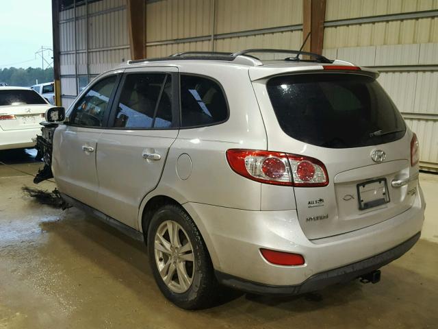 5XYZK4AGXBG074057 - 2011 HYUNDAI SANTA FE L SILVER photo 3