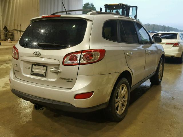 5XYZK4AGXBG074057 - 2011 HYUNDAI SANTA FE L SILVER photo 4