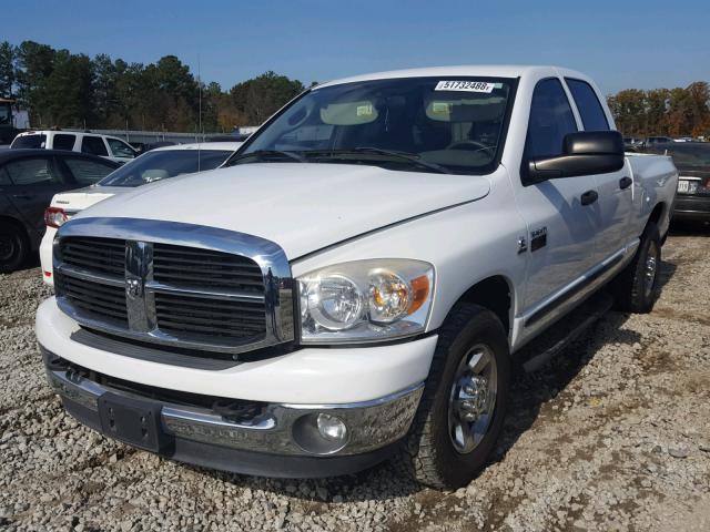 3D7KR28C47G753776 - 2007 DODGE RAM 2500 S WHITE photo 2