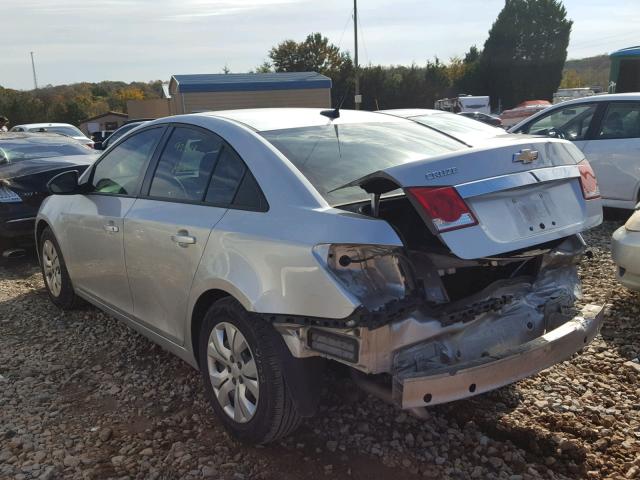 1G1PA5SH5E7396798 - 2014 CHEVROLET CRUZE LS SILVER photo 3