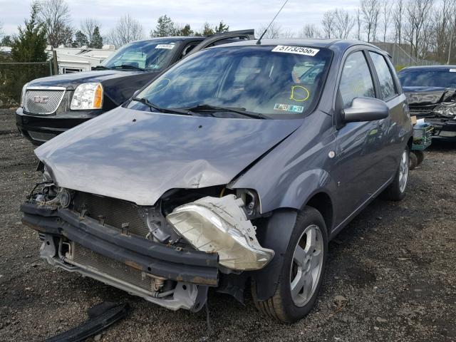 KL1TD66687B768525 - 2007 CHEVROLET AVEO BASE 银色 照片 2