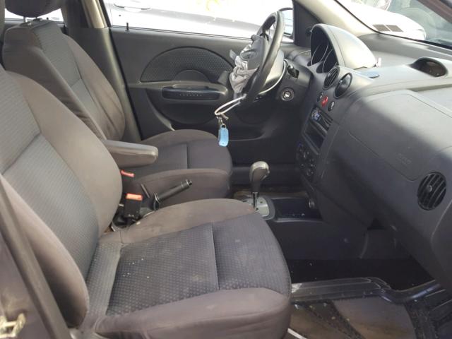 KL1TD66687B768525 - 2007 CHEVROLET AVEO BASE 银色 照片 5