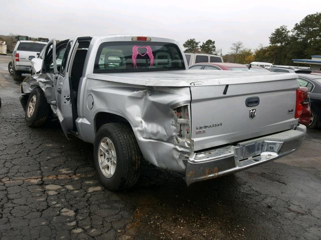 1D7HE48N45S314313 - 2005 DODGE DAKOTA QUA SILVER photo 3