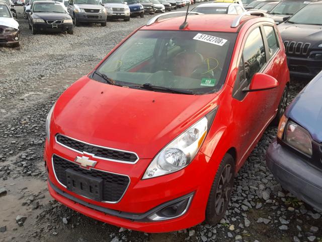 KL8CF6S93DC501049 - 2013 CHEVROLET SPARK 2LT RED photo 2