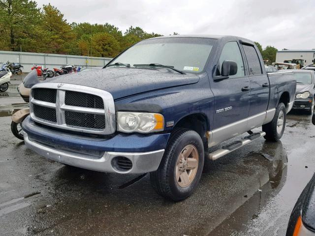 1D7HU18D03S322477 - 2003 DODGE RAM 1500 S BLUE photo 2