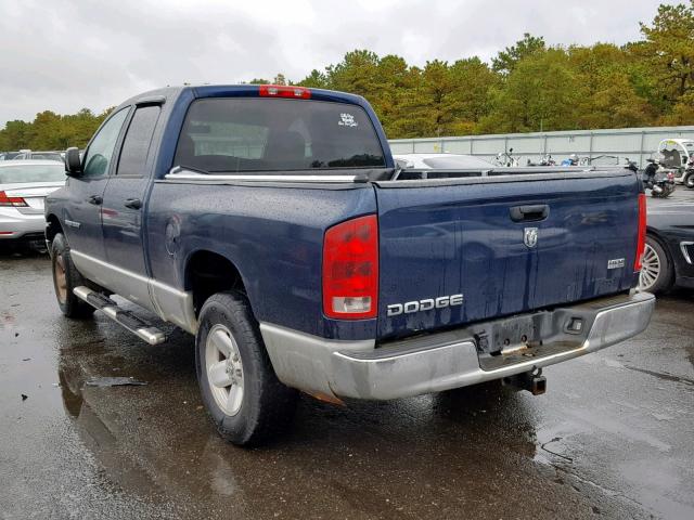 1D7HU18D03S322477 - 2003 DODGE RAM 1500 S BLUE photo 3