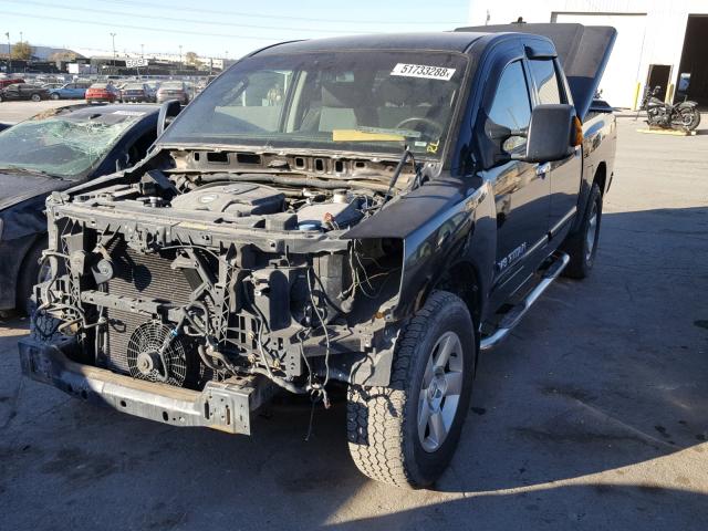 1N6BA07B17N233635 - 2007 NISSAN TITAN XE BLACK photo 2