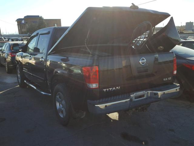 1N6BA07B17N233635 - 2007 NISSAN TITAN XE BLACK photo 3