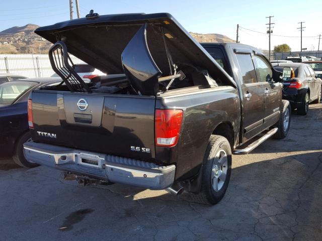 1N6BA07B17N233635 - 2007 NISSAN TITAN XE BLACK photo 4