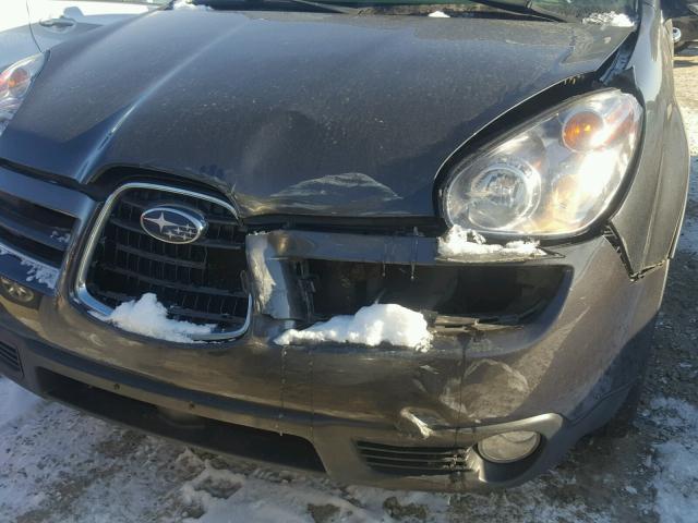 4S4WX85D574404023 - 2007 SUBARU B9 TRIBECA GRAY photo 9