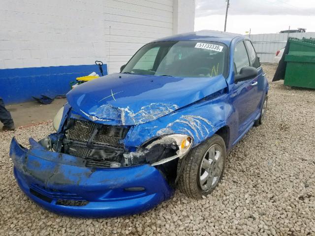 3C4FY58844T238355 - 2004 CHRYSLER PT CRUISER BLUE photo 2