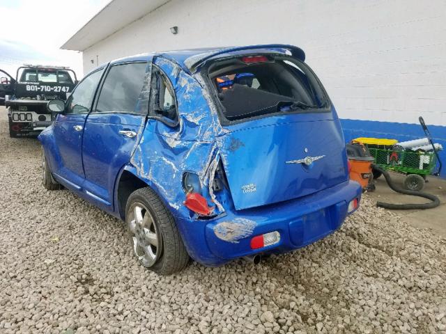 3C4FY58844T238355 - 2004 CHRYSLER PT CRUISER BLUE photo 3