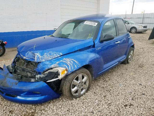 3C4FY58844T238355 - 2004 CHRYSLER PT CRUISER BLUE photo 9