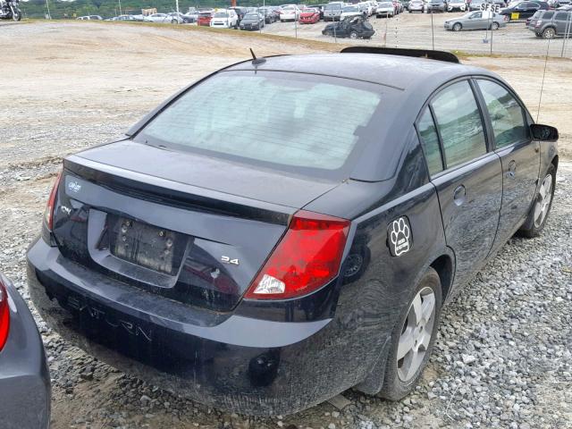 1G8AL58B67Z135482 - 2007 SATURN ION LEVEL BLACK photo 4