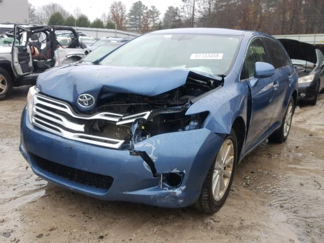 4T3BA3BB0AU011020 - 2010 TOYOTA VENZA BASE BLUE photo 2