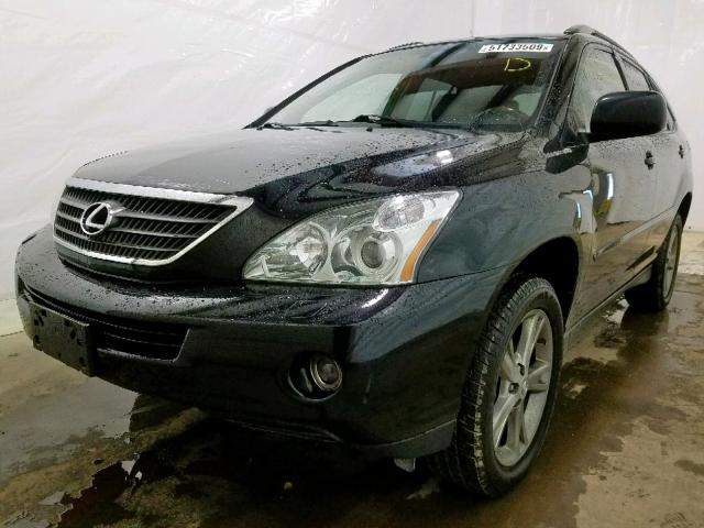 JTJHW31UX72031322 - 2007 LEXUS RX 400H BLACK photo 2