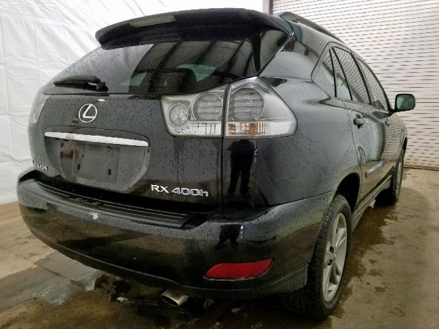 JTJHW31UX72031322 - 2007 LEXUS RX 400H BLACK photo 4