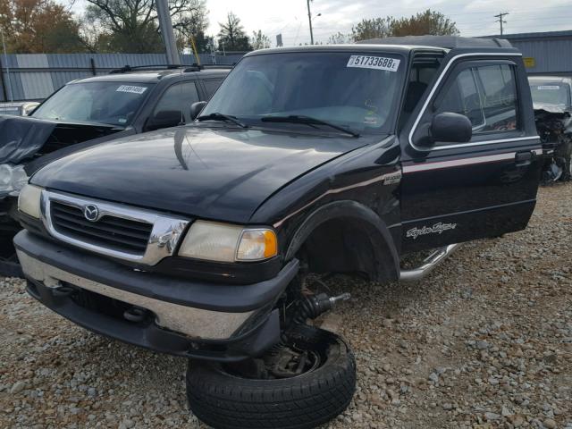 4F4ZR17X2XTM37665 - 1999 MAZDA B4000 CAB BLACK photo 2