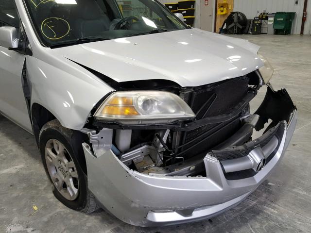 2HNYD18975H532696 - 2005 ACURA MDX TOURIN SILVER photo 9