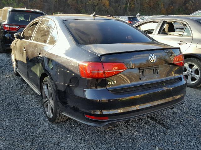 3VW4T7AJ9HM313675 - 2017 VOLKSWAGEN JETTA GLI GRAY photo 3