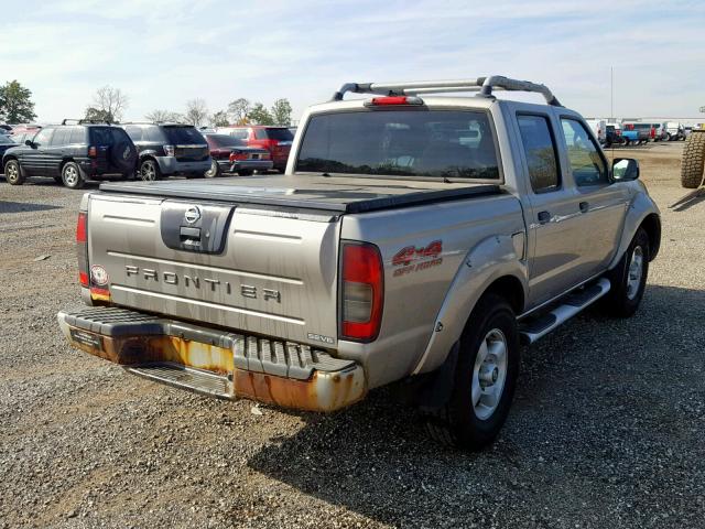 1N6ED27Y62C362978 - 2002 NISSAN FRONTIER C SILVER photo 4