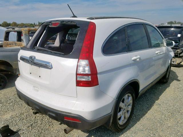 5J6RE38718L003571 - 2008 HONDA CR-V EXL WHITE photo 4